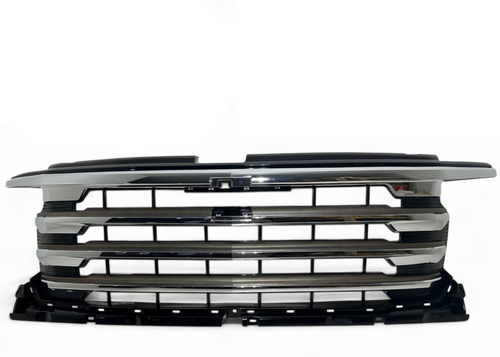 2022 Chevrolet Silverado 1500 & Silverado 1500 LTD High Country Front Bumper Upper Grille Chrome - Texas-e-parts