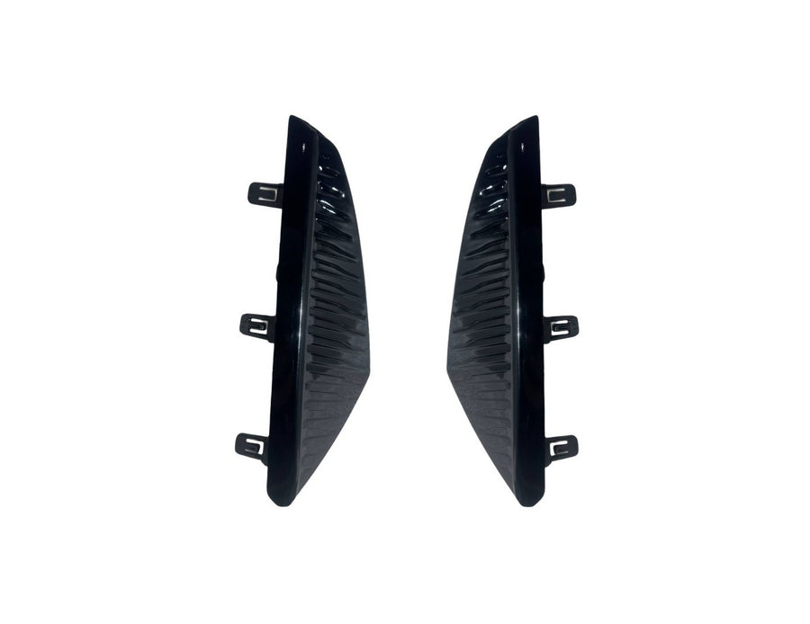 2024 2025 Nissan Sentra S SV Front Fog Light Cover Left Driver & Right Passenger Set Gloss Black