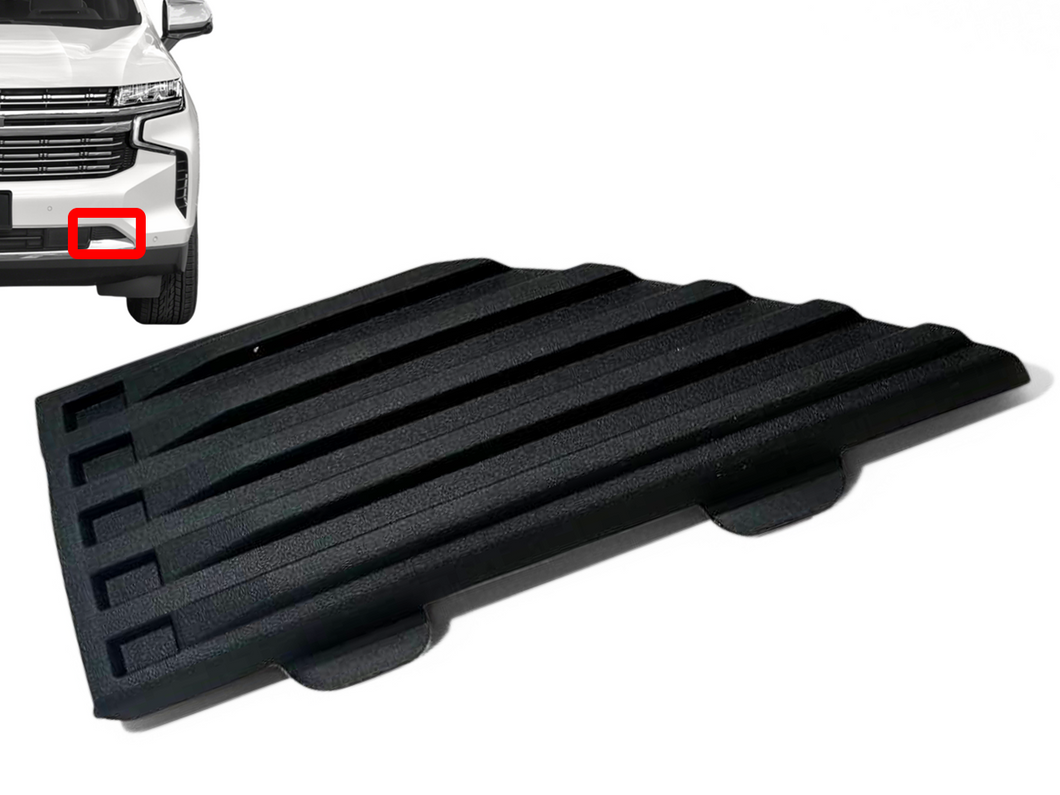 2021 2022 2023 2024 Chevrolet Suburban Tahoe Left Front Bumper Lower Grille Auxiliary Heater Wiring Harness Cover Black