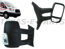 Load image into Gallery viewer, 2015 2016 2017 2018 2019 2020 2021 2022 2023 2024 Ford Transit 150 Front Right Door Side Rear View Mirror Long Arm Signal