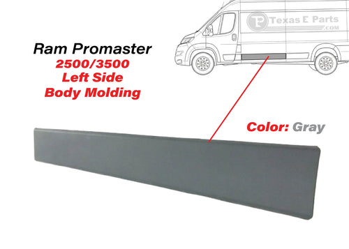 2014-2018 Ram Promaster 2500 3500 Left Side Body Molding Trim Driver Side - Texas-e-parts