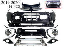 Load image into Gallery viewer, 2019-2020 Mitsubishi Outlander Front Bumper Cover Grille Center Lower Panel Chromes 14-Pcs