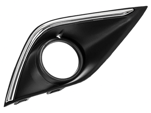 2016 2017 2018 2019 2020 Mitsubishi Outlander Front Bumper Fog Light Bezel Cover Right Passenger Side - Texas-e-parts