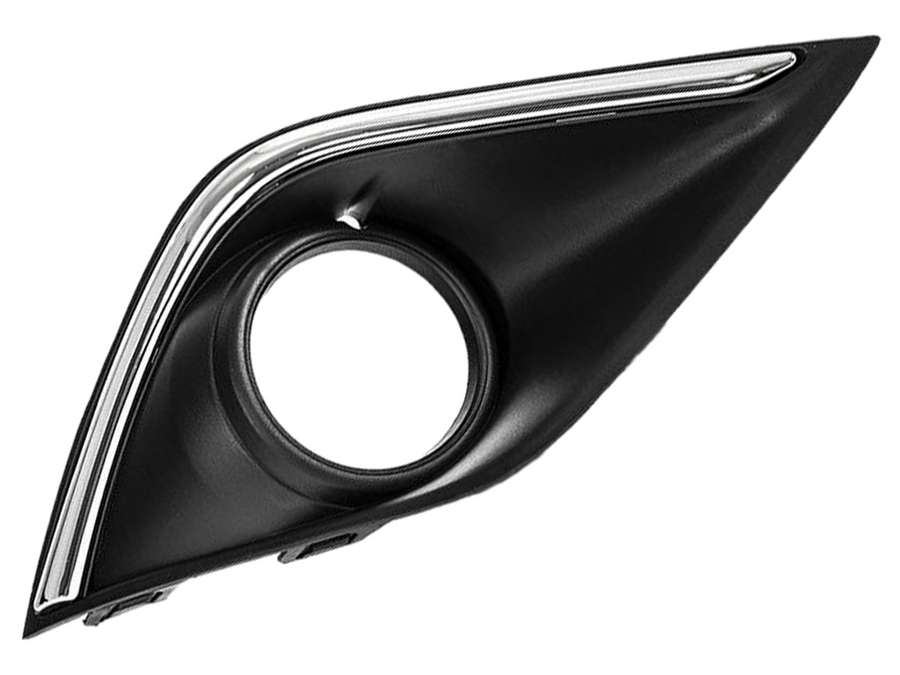 2016 2017 2018 2019 2020 Mitsubishi Outlander Front Bumper Fog Light Bezel Cover Right Passenger Side - Texas-e-parts
