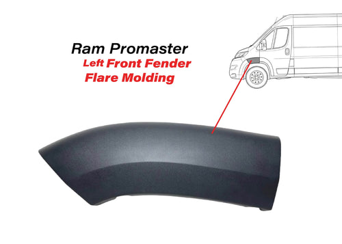2023-2026 Ram Promaster 1500 2500 3500 Left Front Fender Flare Molding Trim Driver Side - Texas-e-parts