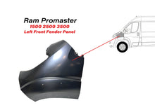 Load image into Gallery viewer, 2023 2024 2025 2026 Ram Promaster 1500 2500 3500 Left Front Fender Panel Driver Side