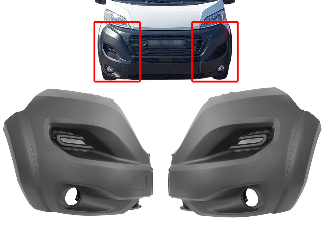 2023 2024 2025 Ram Promaster 1500 2500 3500 Left Right Front Bumper Side End Cap Cover Driver & Passenger