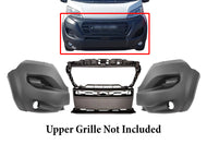 2023 2024 2025 Ram Promaster 1500 2500 3500 Front Bumper Center Middle Cover With Left Right Side Cover 3-PCS
