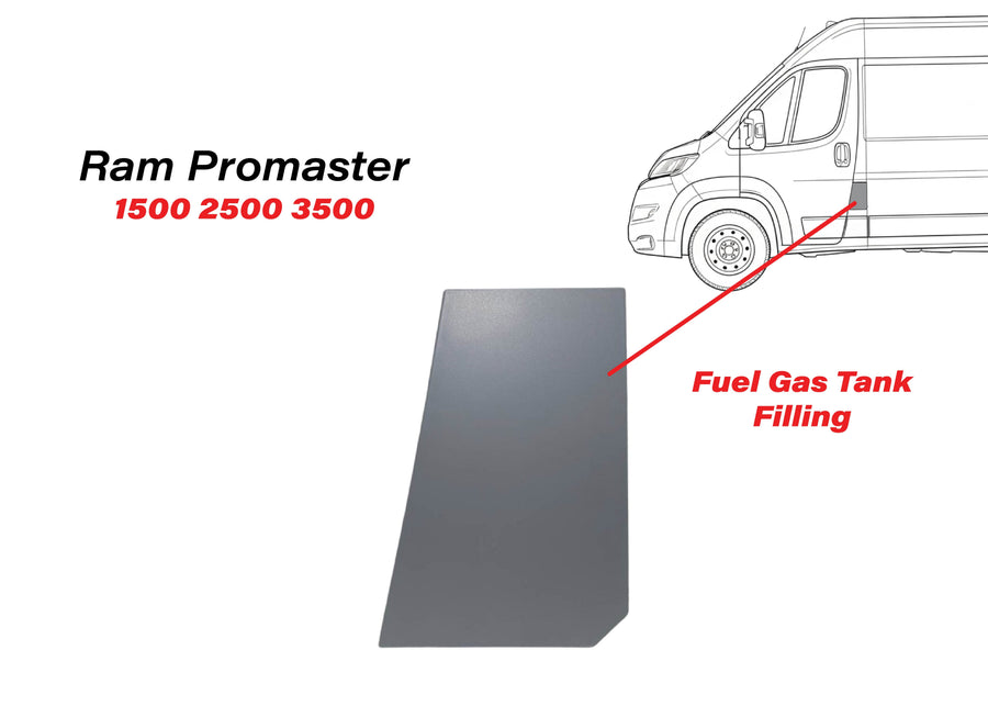 2014-2025 Ram Promaster 1500 2500 3500 Fuel Gas Tank Filling Door Cap Cover - Texas-e-parts