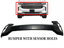 Load image into Gallery viewer, 2021 2022 2023 2024 Chevrolet Suburban Tahoe Front Bumper Cover With Sensor Holes