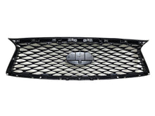 Load image into Gallery viewer, 2018 2019 2020 2021 2022 2023 2024 Infiniti Q50 Front Bumper Upper Grille With Camera Option Gloss Black