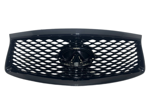 2016 2017 2018 2019 2020 Infiniti QX60 Grille Front Bumper Upper Grille Gloss Black