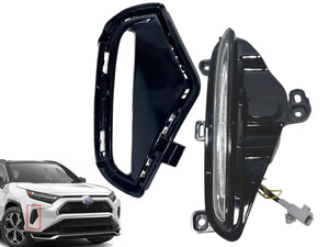 2021 2022 2023 2024 Toyota Rav4 Prime XSE Right Front Bumper Daytime Running Light Lamp Signal With Cover Passenger