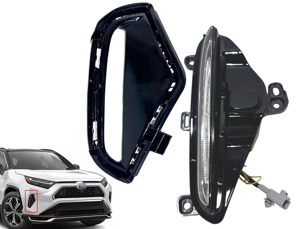 2021 2022 2023 2024 Toyota Rav4 Prime XSE Right Front Bumper Daytime Running Light Lamp Signal With Cover Passenger