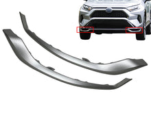 Load image into Gallery viewer, 2021 2022 2023 2024 Toyota Rav4 Prime XSE SE Left Right Front Bumper Side Trim Lower Molding Silver Driver Passenger