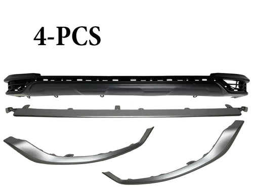 2021-2024 Toyota Rav4 Prime XSE SE Left Right Center Front Bumper Side Trim Molding With Lower Cover 4-PCS - Texas-e-parts