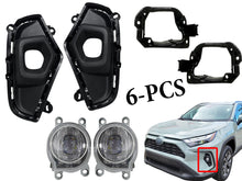 Load image into Gallery viewer, 2022 2023 2024 Toyota Rav4 XLE Premium Front Bumper Fog Light Lamp With Cover Bracket Left Driver &amp; Right Passenger Side 6-PCS