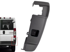 2014 2015 2016 2017 2018 Ram Promaster 1500 2500 3500 Right Rear Bumper Side End Cap Cover Passenger Gray