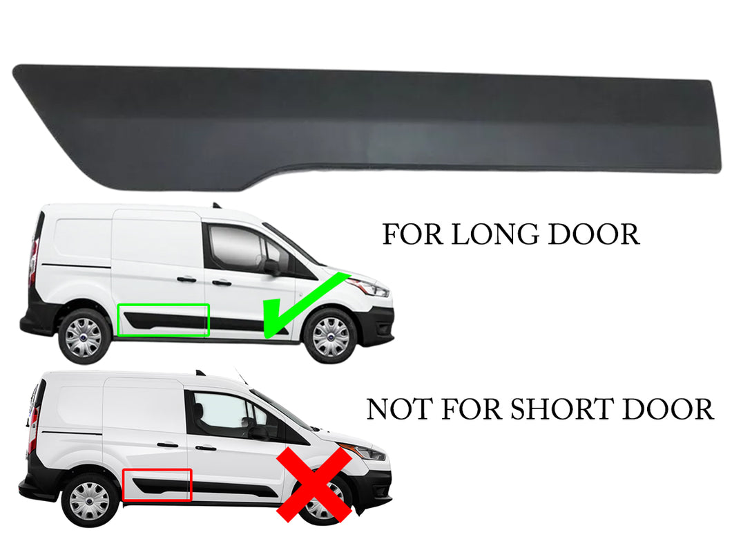 2014 2015 2016 2017 2018 2019 2020 2021 2022 2023 Ford Transit Connect Sliding Door-Body Side Molding Right Side