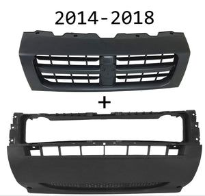2014-2018 Ram ProMaster 1500 2500 3500 Front Bumper Center Middle Cover With Upper Grille - Texas-e-parts