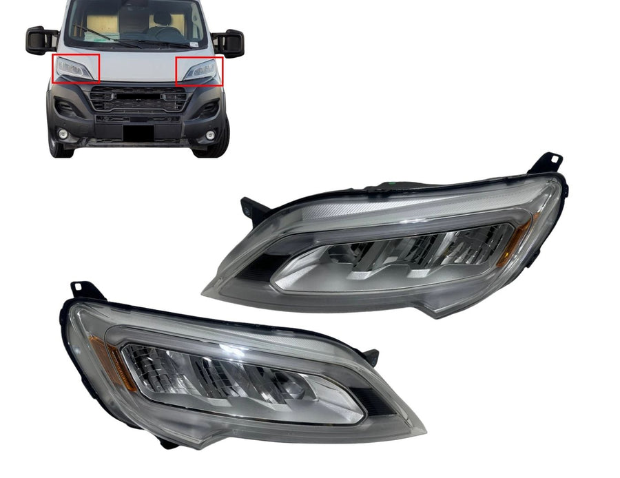 2023 2024 2025 2026 Ram Promaster y Promaster EV Faro delantero LED lado izquierdo del conductor