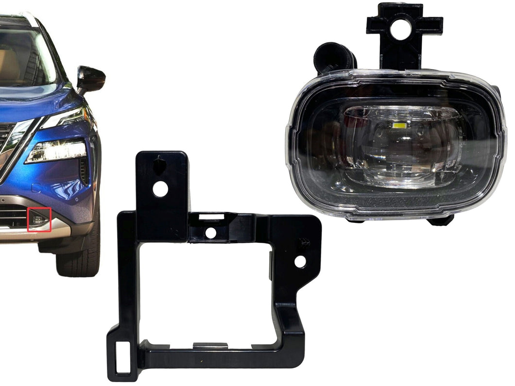 2021 2022 2023 Nissan Rogue Front Bumper Fog Light Lamp With Bracket Left Driver Side - Texas-e-parts