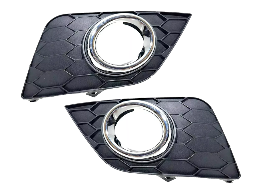 2016-2019 Nissan Sentra Front Bumper Fog Light Cover Left Driver & Right Passenger Set - Texas-e-parts