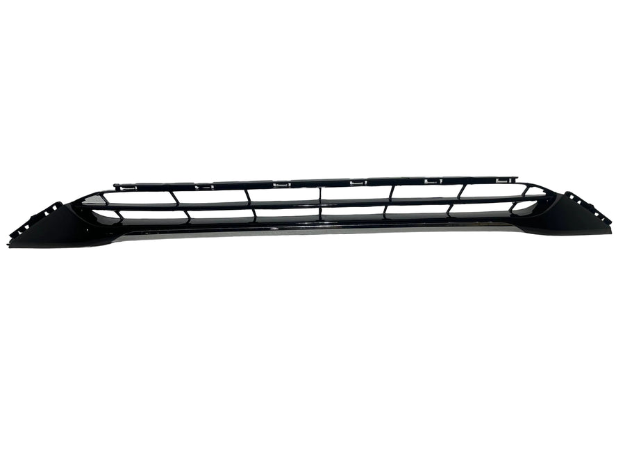 2024 2025 Nissan Sentra S SR SV Front Bumper Lower Grille With Chrome Molding Trim ( Gloss Black With Chrome Strip )