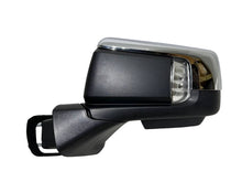 Load image into Gallery viewer, 2019 2020 2021 2022 2023 2024 Chevrolet Silverado GMC Sierra Left Driver Front Door Power Side Rear View Mirror Heated Turn Signal Puddle Lamp Power Mirror Adjustment With BSM ( Blind Spot Monitoring ) 8-Pins Plug Chrome - Texas-e-parts