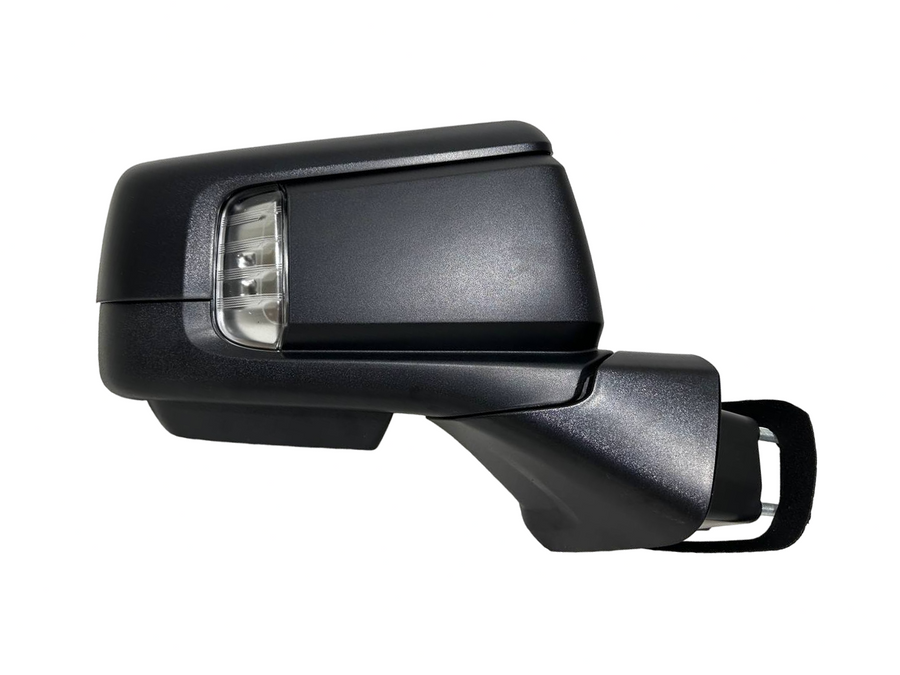 2019 2020 2021 2022 2023 2024 Chevrolet Silverado GMC Sierra Right Passenger Front Door Power Side Rear View Mirror Heated Turn Signal Puddle Lamp Power Mirror Adjustment With BSM ( Blind Spot Monitoring ) 10-Pins Plug Black Textured - Texas-e-parts