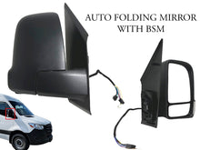 Load image into Gallery viewer, 2019 2020 2021 2022 2023 Mercedes Benz Sprinter 1500 2500 3500 Side Rear View Mirror Short Arm Power Heated Signal Auto Folding With BSM Right Passenger Side - Texas-e-parts