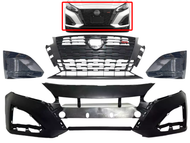 2023 2024 Nissan Altima SR Front Bumper Cover Grille Fog Light Cover