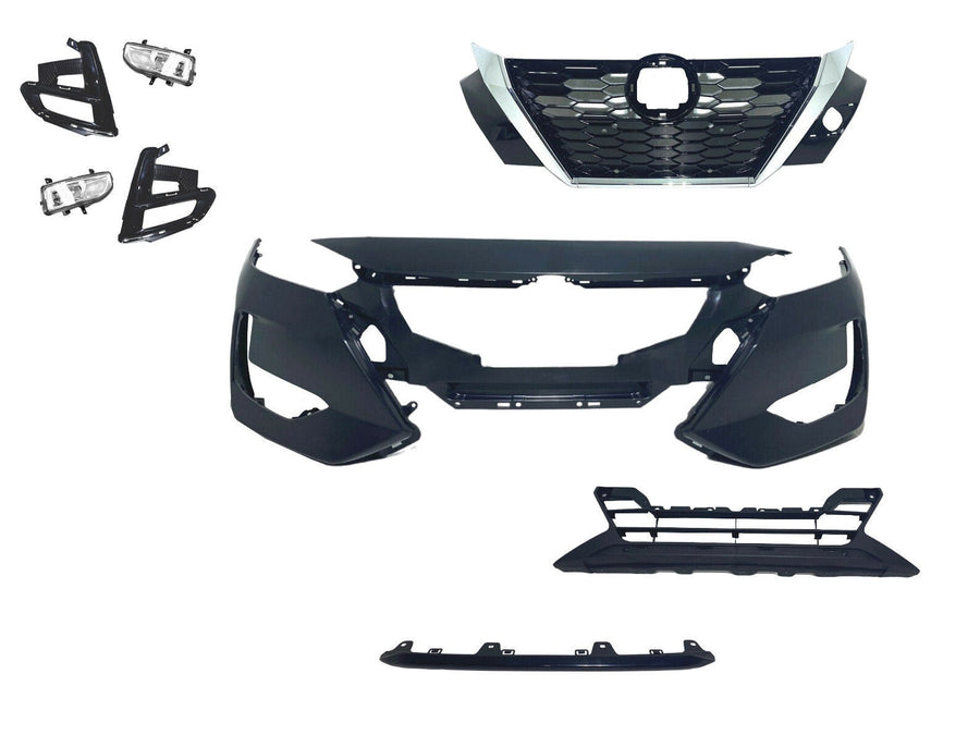 2020 2021 2022 2023 2024 2025 Nissan Sentra Front Bumper Cover Complete Assembly - Texas-e-parts