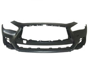 2018 2019 2020 2021 2022 2023 2024 Infiniti Q50 Q50s Sports Sedan Front Bumper Cover - Texas-e-parts