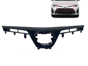 2017 2018 2019 Toyota Corolla XSE SE Front Bumper Upper Grille Black Painted