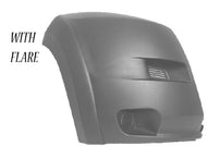 2014 2015 2016 2017 2018 Ram Promaster 1500 2500 3500 Front Bumper Right Passenger Side End Cap Cover With Flare Gray - Texas-e-parts