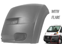 Load image into Gallery viewer, 2014 2015 2016 2017 2018 Ram Promaster 1500 2500 3500 Front Bumper Left Driver Side End Cap Cover With Flare Gray - Texas-e-parts