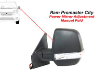 Load image into Gallery viewer, 2015-2022 Ram Promaster City Side Front Door Left Driver Side Rear View Mirror Heated Signal