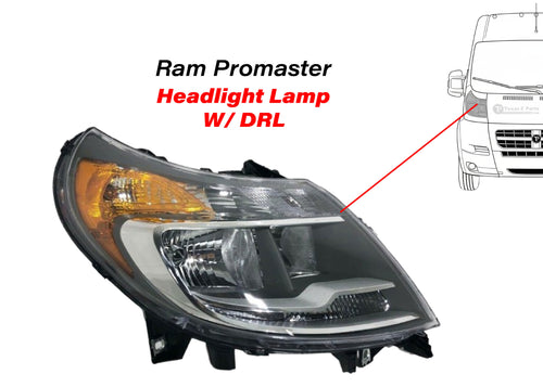 2014-2022 Ram Promaster Front Headlight Right Lamp Without DRL Passenger Side - Texas-e-parts