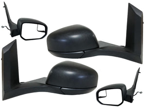 2014 2015 2016 2017 2018 2019 2020 2021 2022 2023 Ford Transit Connect Front Door Left Driver Right Passenger Power Side Rear View Mirror Heated Set - Texas-e-parts