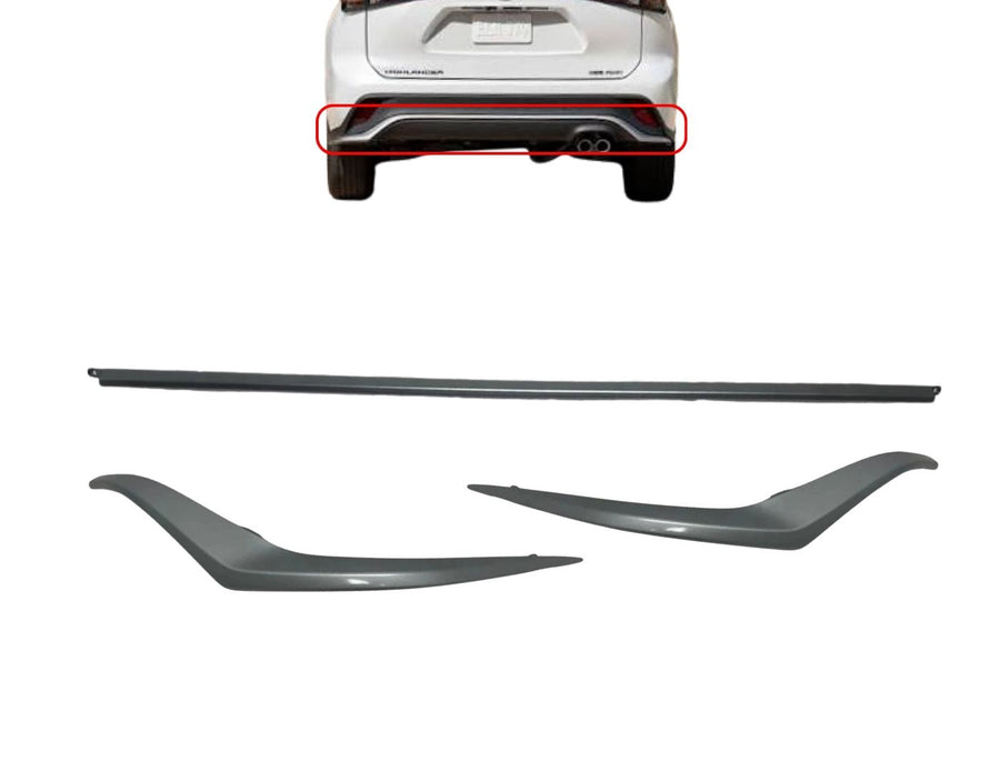 2021 2022 2023 2024 2025 Toyota Highlander XSE Moldura Lateral de Defensa Trasera Lado Izquierdo del Conductor
