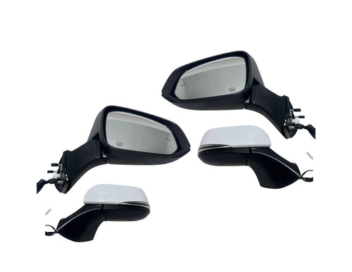 2020 2021 2022 2023 2024 2025 Toyota Highlander Espejo retrovisor lateral de puerta delantera con calefacción, señal, ajuste eléctrico de espejo, BSM, lado izquierdo del conductor