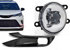 2021 2022 2023 2024 Toyota Sienna Front Bumper Fog Light With Cover LED Left Driver side