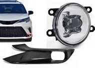 2021 2022 2023 2024 Toyota Sienna Front Bumper Fog Light With Cover LED Left Driver side