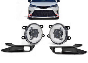 2021 2022 2023 2024 Toyota Sienna Front Bumper Fog Light Lamp LED Left Right Set 2 Pec Kit