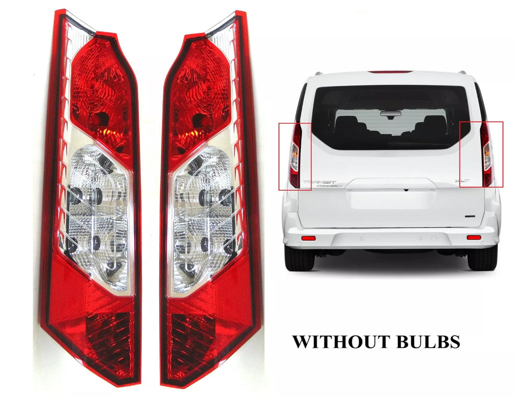 2014 2015 2016 2017 2018 2019 2020 2021 2022 2023 Ford Transit Connect  Left Right Rear Tail Light Set W/o Bulbs