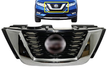 Load image into Gallery viewer, 2017 2018 2019 2020 Nissan Rogue Front Bumper Upper Grille Chrome - Texas-e-parts