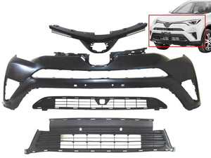 2016 2017 2018 Toyota Rav4 Front Bumper Cover With Upper Center Lower Grille