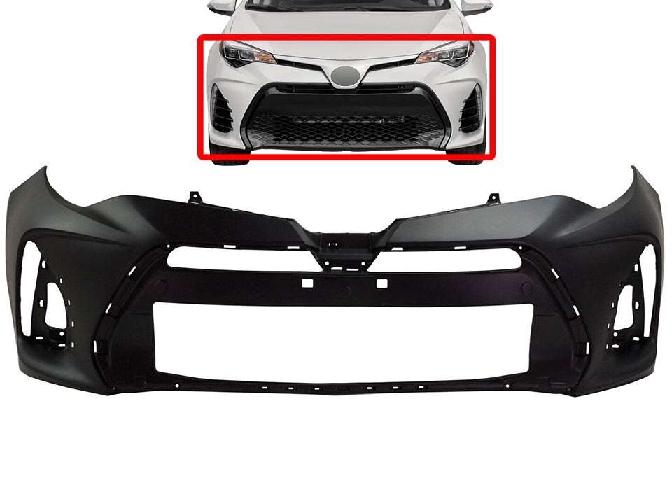 2017 2018 2019 Toyota Corolla XSE SE Front Bumper Cover - Texas-e-parts