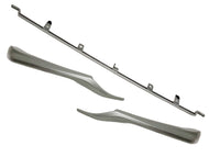 2021 2022 2023 2024 Toyota Camry XSE SE Front Bumper Center Left Right Side Molding Trim Set Gray - Texas-e-parts